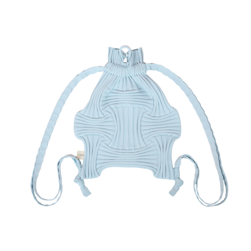 PLEATSMAMA New Bow Backpack Light Blue PLEATSMAMA New Bow Backpack Light Blue